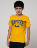 Character Batman Short Sleeve T-Shirt Print Logo Tulisan Tengah