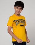 Character Batman Short Sleeve T-Shirt Print Logo Tulisan Tengah