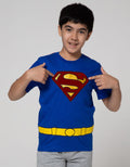 Character Kostum Superman Sayap T-Shirt Lengan Pendek