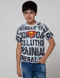 Character Short Sleeve T-Shirt Superman Tulisan Logo