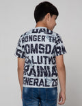 Character Short Sleeve T-Shirt Superman Tulisan Logo