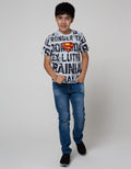 Character Short Sleeve T-Shirt Superman Tulisan Logo