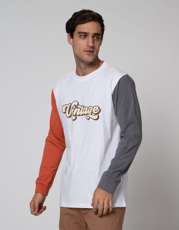 Nevada Long Sleeve T-Shirt Diff Color On Sleeve