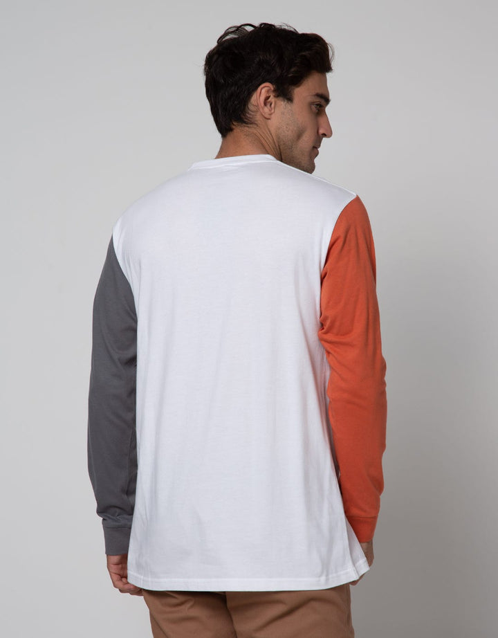 Nevada Long Sleeve T-Shirt Diff Color On Sleeve