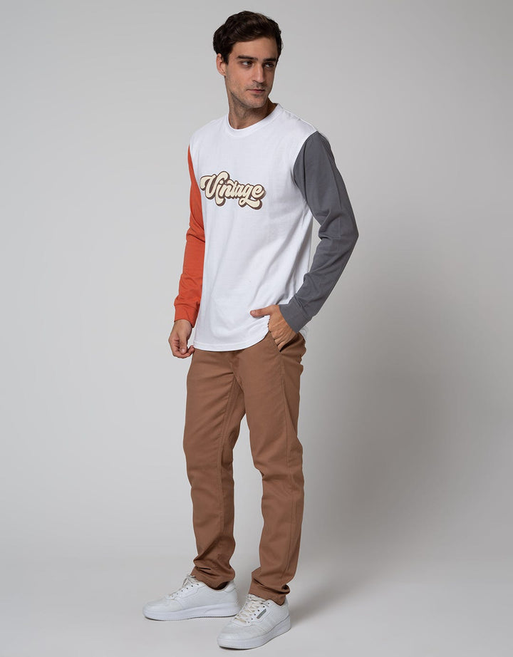 Nevada Long Sleeve T-Shirt Diff Color On Sleeve