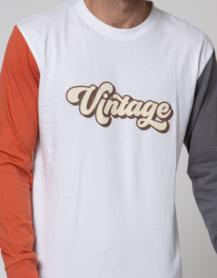 Nevada Long Sleeve T-Shirt Diff Color On Sleeve