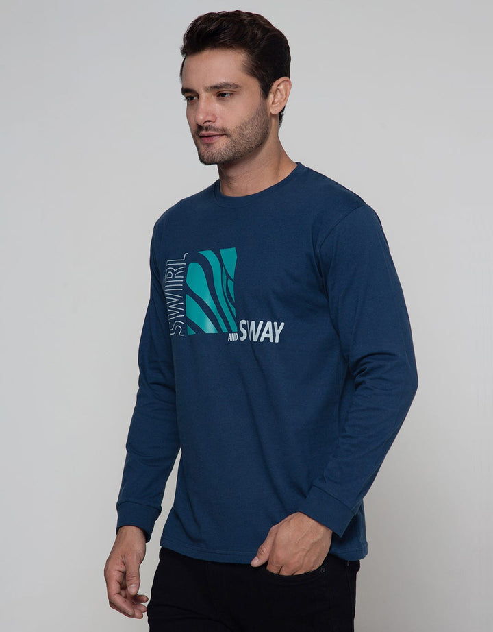 Nevada Long Sleeve Swirl Print T-Shirt