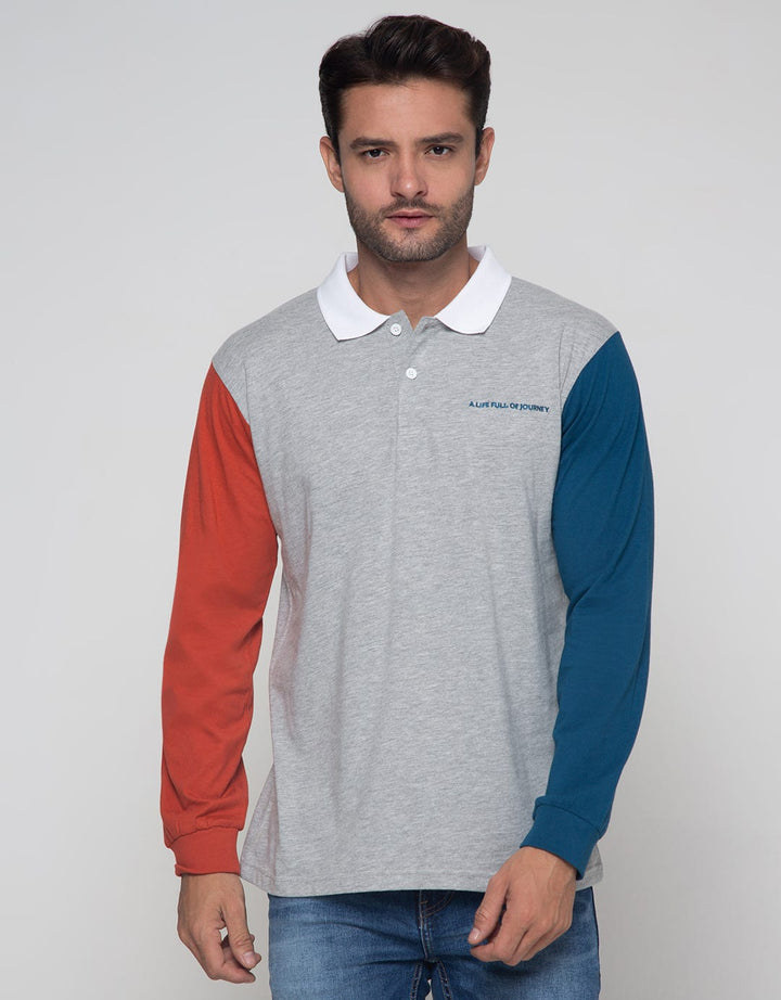 Nevada Long Sleeve Polo Shirt Diff Color