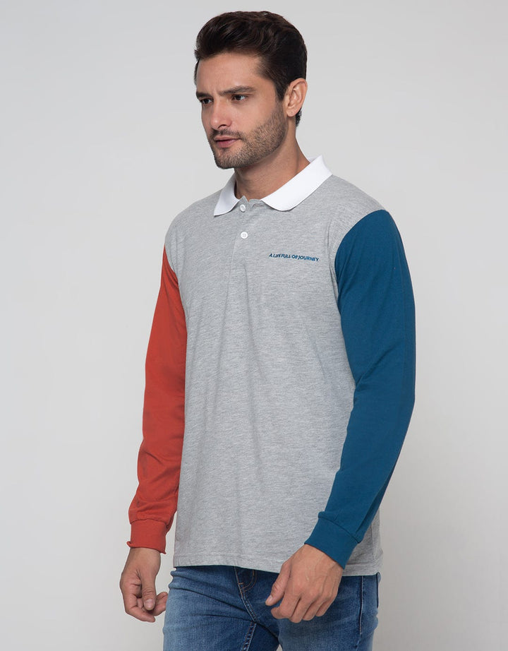 Nevada Long Sleeve Polo Shirt Diff Color