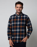 Cole Long Sleeve Shirt Twill Med Check 2 Pocket