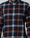 Cole Long Sleeve Shirt Twill Med Check 2 Pocket