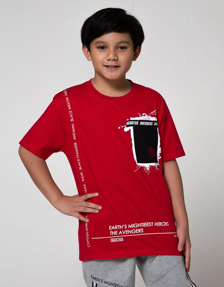 Marvel Avengers Pocket Ribbon Short Sleeve T-Shirt