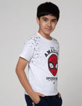 Marvel Spiderman Face Short Sleeve T-Shirt