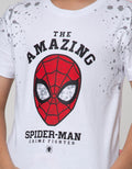 Marvel Spiderman Face Short Sleeve T-Shirt