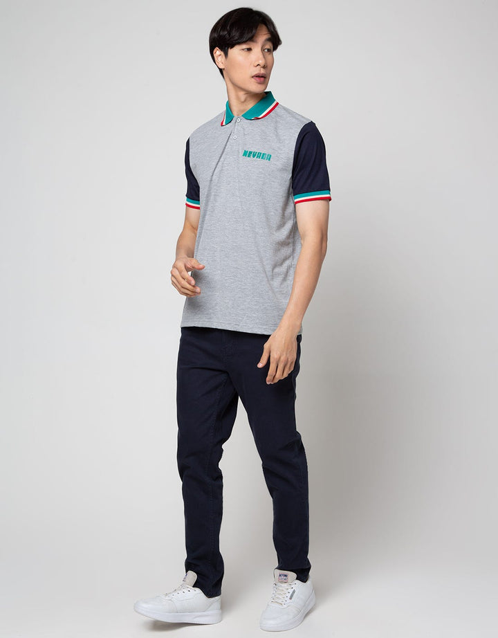 Nevada Short Sleeve Polo Shirt Jersey Color On Sleeve