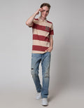 Nevada Engineering Stripe Polo Shirt Men