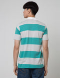 Nevada Short Sleeve Polo Shirt Combed Engineering Stripe 30S