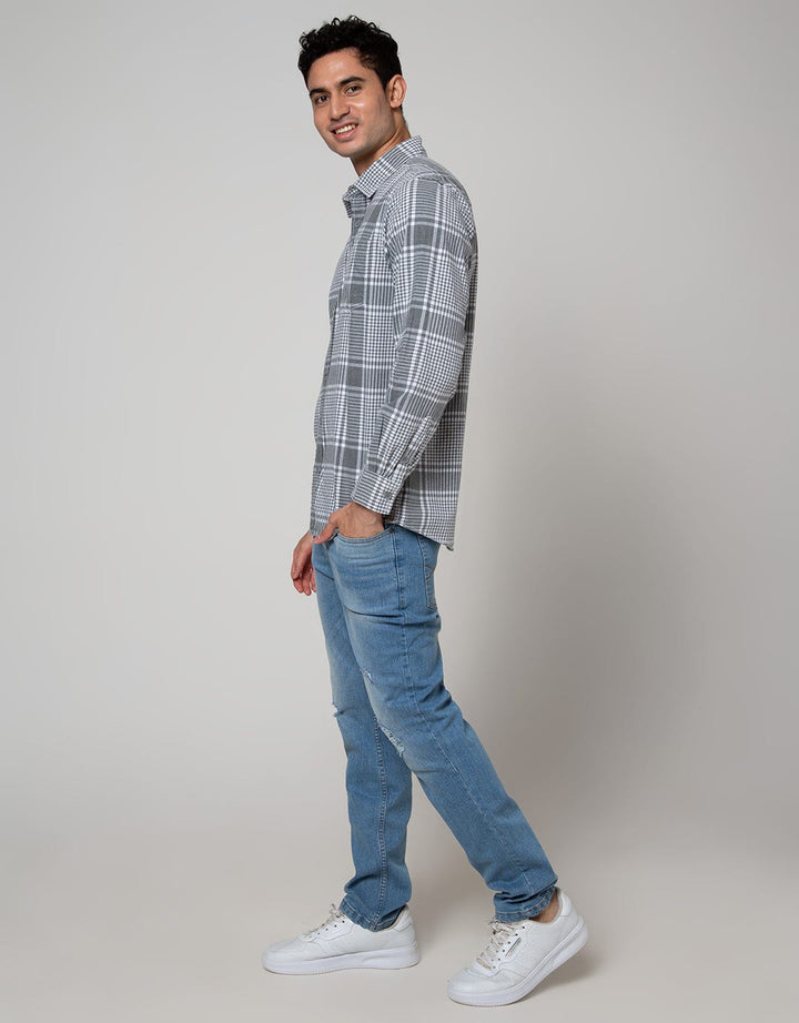 LS SHIRT CHECKED FLAT