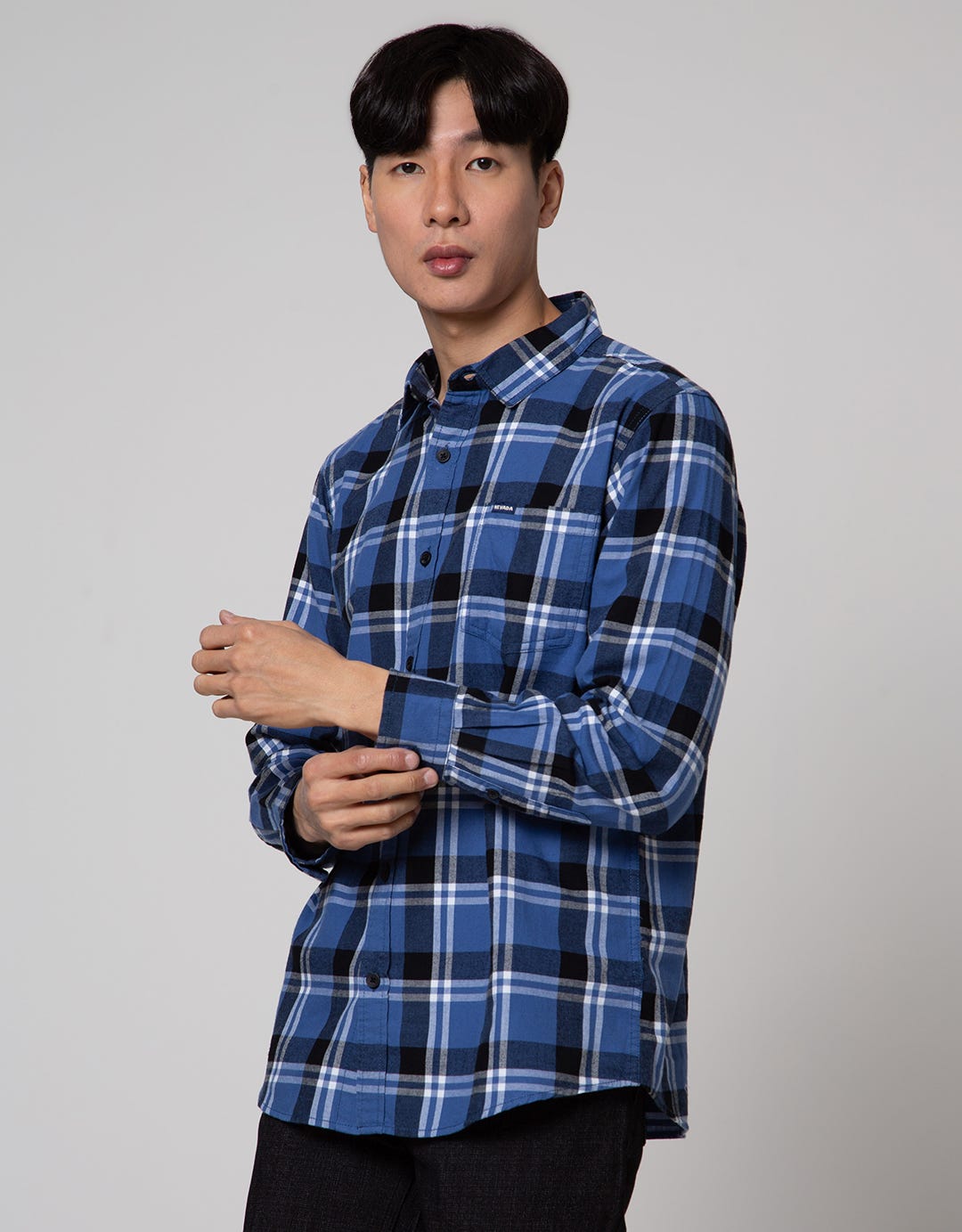Nevada Checked Flannel Kemeja Pria