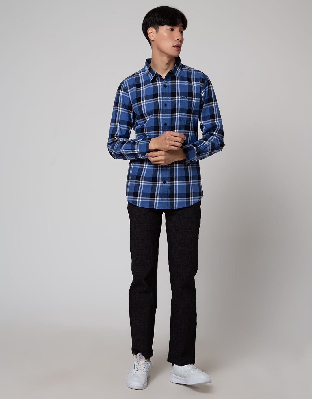 Nevada Checked Flannel Kemeja Pria