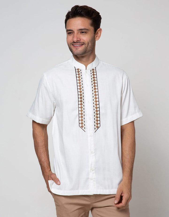Al Mustika Baju Koko Byron Bay 5 Broken White