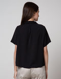 Connexion Short Sleeve Blouse Resort Collar Basic