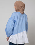 Annisa Assymetrical Stripes Muslim Blouse