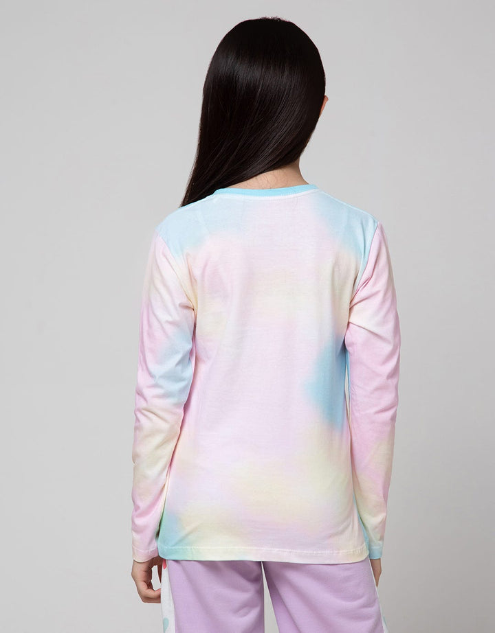 Aero Long Sleeve T-Shirt Tie Dye Unicorn Dream