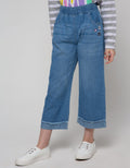 Aero Denim Long Pants Simple Embro