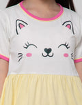 Aero Short Sleeve Midi Dress Smile Cat