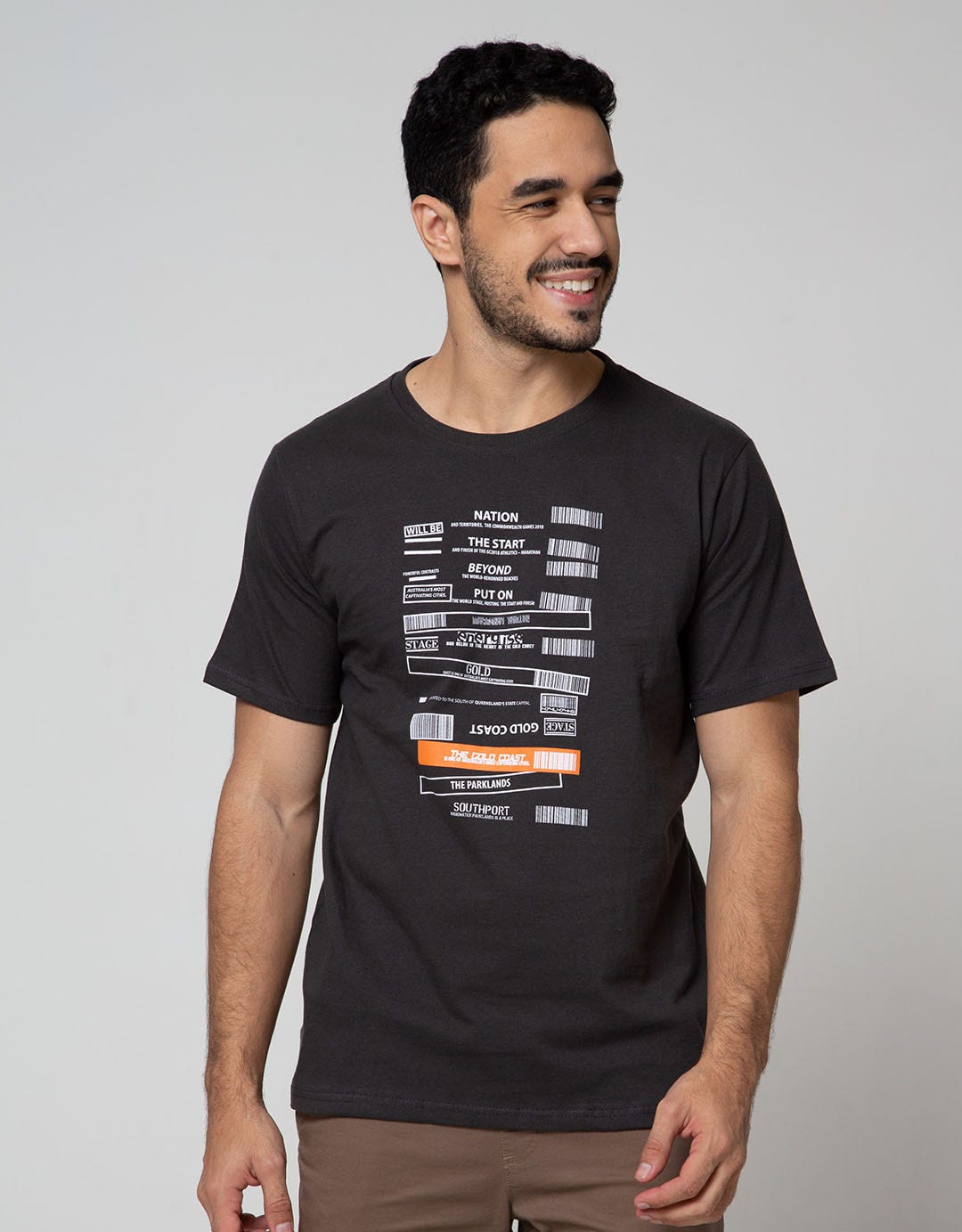 T Zone Short Sleeve T-Shirt Dynamic Letter Wording