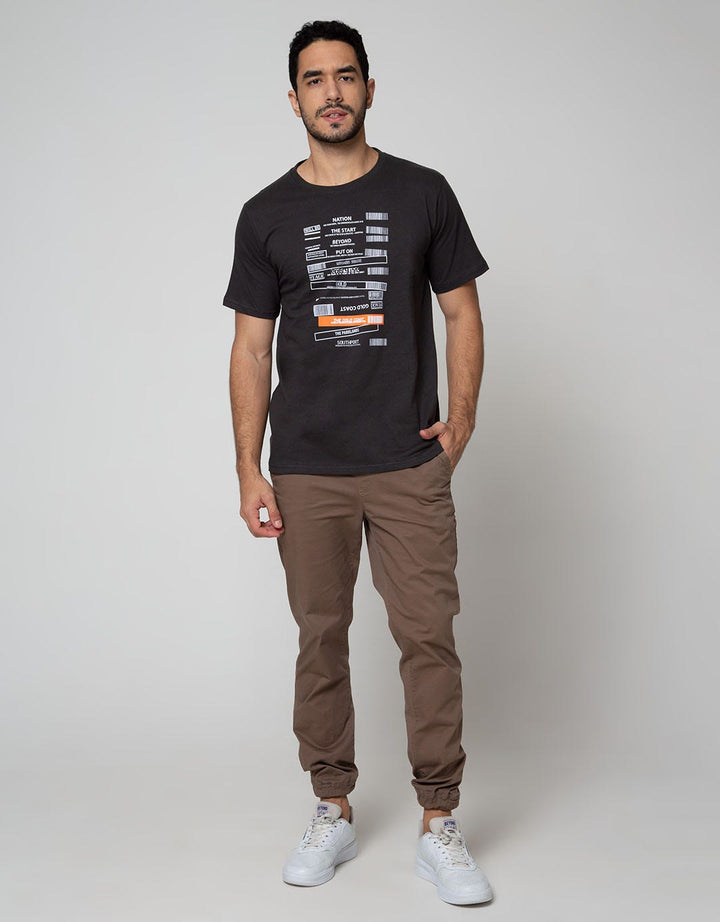 T Zone Short Sleeve T-Shirt Dynamic Letter Wording