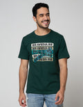 T Zone Short Sleeve T-Shirt Print Theme Dynamic Letter Brave