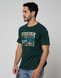 T Zone Short Sleeve T-Shirt Print Theme Dynamic Letter Brave