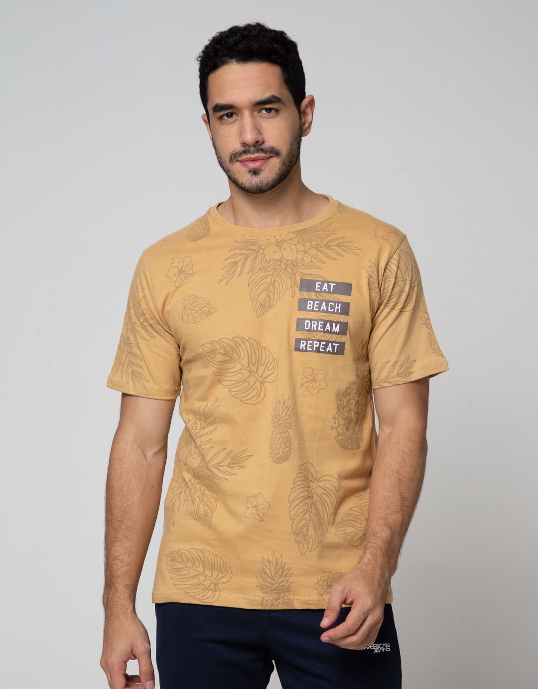 T Zone Short Sleeve T-Shirt Fullprint Theme Summertime Casual