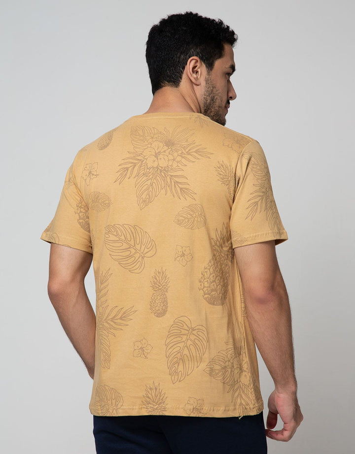 T Zone Short Sleeve T-Shirt Fullprint Theme Summertime Casual