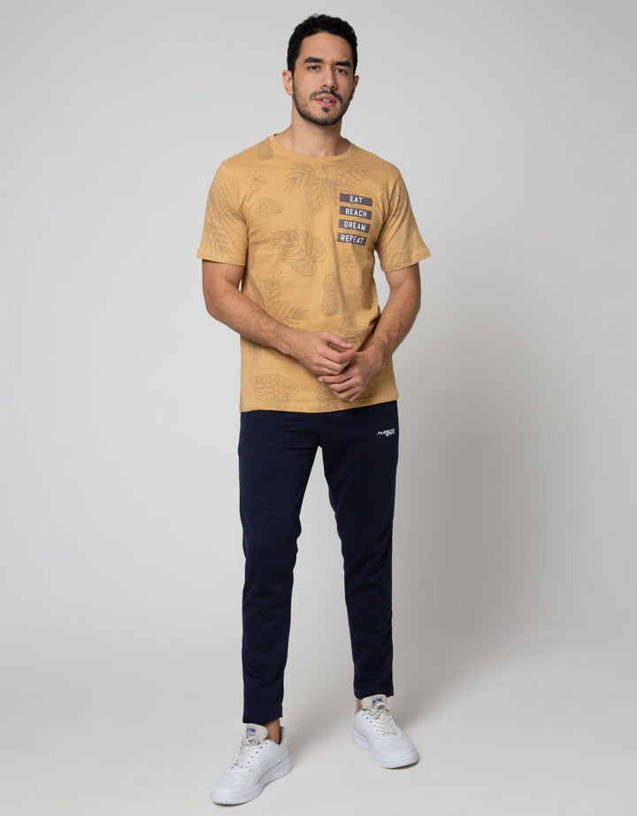 T Zone Short Sleeve T-Shirt Fullprint Theme Summertime Casual