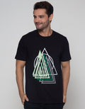 T Zone T-Shirt Big Size Print Theme Geometry Triangle