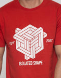 T Zone T-Shirt Big Size Print Theme Geometry Isolated