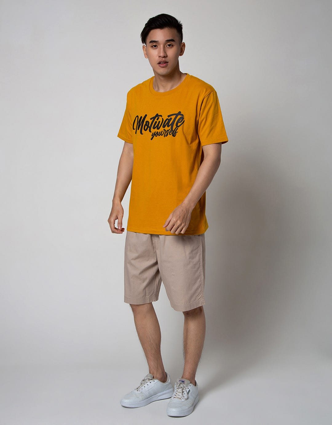 T Zone Short Sleeve T-Shirt Big Size Print Theme Statement - Motivate