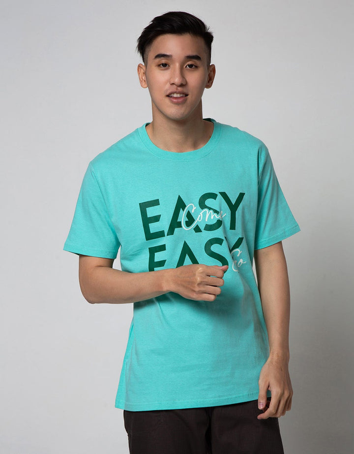 T Zone Short Sleeve T-Shirt Big Size Print Theme Statement - Easy