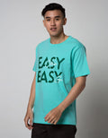 T Zone Short Sleeve T-Shirt Big Size Print Theme Statement - Easy
