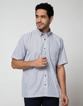 Stanley Adams Short Sleeve Shirt Stripes Regular
