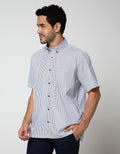 Stanley Adams Short Sleeve Shirt Stripes Regular