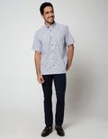 Stanley Adams Short Sleeve Shirt Stripes Regular