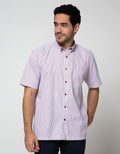 Stanley Adams Short Sleeve Shirt Stripes Regular