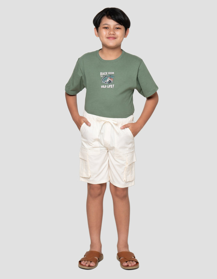 Nevada Baby Canvas Dbl Pocket Kargo Celana Pendek Anak Laki-Laki