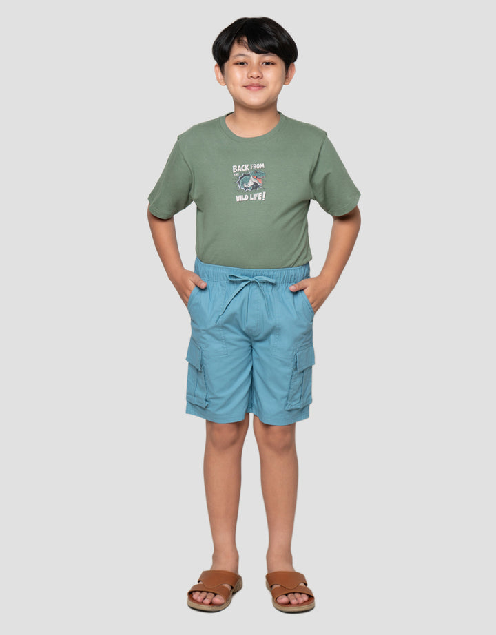 Nevada Baby Canvas Dbl Pocket Kargo Celana Pendek Anak Laki-Laki