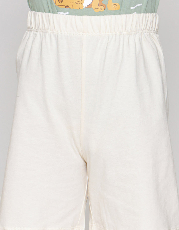 Little M Leopard Ears Tail Paws Pakaian Setelan Anak Laki-laki