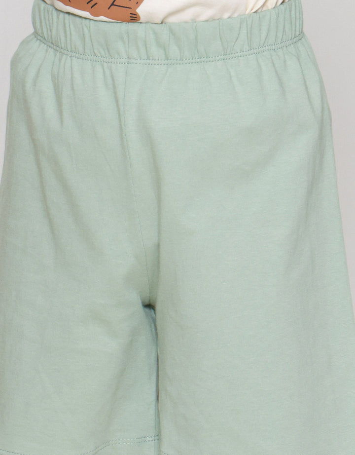 Little M Bear Ears Hand Legs Pakaian Setelan Anak Laki-laki